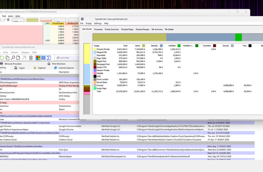3 Tools Sysinternals dari Microsoft
